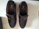 意尔康王子正品男鞋真皮商务正装内增高男士透气黑色休闲皮鞋中老年爸爸鞋子 黑色 231 42 实拍图