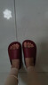 朴西新款EVA踩屎感厚底拖鞋女士居家室内情侣拖鞋男 安哥拉红 37-38 实拍图