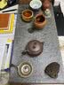 茶锦记茶盘家用天然乌金石整块老船木简约新款茶具复古办公室用天然茶台 【经典款】70*35*3+船木-单茶盘 实拍图