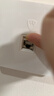 万级 超六类网络面板 屏蔽Cat6a类万兆网线插座面板带模块 一位单口86型免打水晶头电脑插孔1-14436白 实拍图