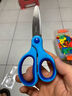 得力（deli）儿童剪刀学生小剪刀安全手工DIY剪纸刀剪子 卡通鲨鱼小学生幼儿 粉色6085 实拍图