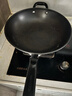 美厨（maxcook）炒锅铁锅 带盖34cm无涂层精铁炒菜锅氮化 燃气电磁炉通用MCC7993 实拍图