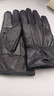 窦驰真皮手套男士女士冬季加绒加厚保暖羊皮手套骑行开车摩托车薄款 羊皮绒里女士 黑色 实拍图