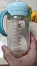 好孩子（gb）吸管奶瓶 大宝宝一岁以上3-6岁PPSU耐摔宽口径大容量带手柄直饮杯 【粗管直管吸嘴】孔雀蓝18月+ PPSU 300ml（大奶量推荐） 实拍图