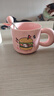 可爱fufu生日蛋糕马克杯带盖勺陶瓷杯送女生高颜值有意义生日礼物 汉堡生日蛋糕杯+勺1个350ml 实拍图