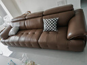 狄普青皮牛皮艺沙发意式现代大坐深头靠可调节2.8米沙发Ultra版玉衡 实拍图