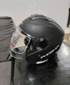 凤凰（Phoenix）新国标A类3C认证电动车摩托车头盔双镜片防雾防风保暖哑黑 男女四季通用电瓶车3/4半盔冬季安全帽 实拍图