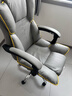 锦汐电脑椅办公椅子电竞椅家用人体工学椅老板椅主播靠背椅皮革转椅 灰色+4级杆+乳胶【二代升级】 实拍图