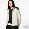 优衣库女装防风拉链连帽外套/内里摇粒绒户外防水472150 01 乳白色 M /160/84A 实拍图