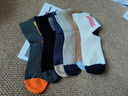 浪莎袜子男秋冬100%纯棉男士袜子吸汗透气抗菌中筒棉袜防臭抗起球男袜 抗菌防臭礼盒装 混色 6双 实拍图