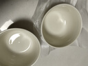 马卡龙色系陶瓷碗奶油色高颜值家用釉下彩餐具ins新款饭碗甜品碗 2个装【4.5英寸碗】奶黄色 实拍图