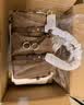 CHARLES&KEITH[折扣]复古绒面小方包波士顿包生日礼物送女友CK2-30671820-1 Mocha Brown摩卡棕 S 实拍图