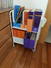 SOFS移动书架带轮落地宝宝儿童绘本架简易铁艺小型矮书柜学生床头书架 【升级钢板】移动窄款3层_有轮子 实拍图