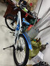 凤凰（Phoenix）儿童自行车山地车学生车脚踏车6-12-18岁童车 霸道 白蓝色 24寸 实拍图