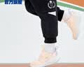 乔丹女童跑步鞋儿童冬季革面运动鞋小童鞋 淡皙粉/纯净紫30 实拍图