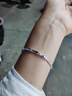 佐卡伊足银手镯竹节银手镯实心国风简约百搭生日礼物 Z01258 实拍图