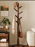 家逸全实木衣架落地衣帽架卧室挂衣架立式挂衣服架子客厅办公室挂包架 实拍图