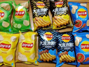 乐事（Lay's）薯片（黄瓜味+原味+红烩味+鱿鱼味+鸡翅味）400g 混合10包 实拍图