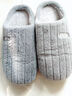 洁丽雅棉拖鞋男士秋冬季厚底保暖家居室内情侣毛绒拖鞋男冬天居家棉鞋女 灰色 42-43 【适合41-42码】 实拍图