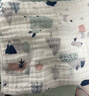十月结晶婴儿浴巾纯棉纱布浴巾柔软吸水披风宝宝大毛巾 蜗牛动物110*110 实拍图