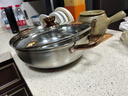 炊大皇  火锅 304不锈钢复合锅底火锅 玫瑰金复底火锅30cm 实拍图