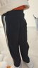 优衣库童装男童女童高弹力快干运动直筒裤阔腿裤子480185 480185/09黑色 120 实拍图