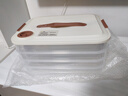 京东京造 饺子冰箱收纳盒 食品接触级包水饺馄饨冷冻收纳盒 （四层一盖） 实拍图