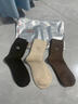 猫人3双装35%羊毛袜子男士袜子男冬季加厚保暖袜男毛圈袜睡眠袜男 实拍图