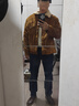 马登工装美式复古灯芯绒棉服夹克男仿羊羔毛秋冬保暖外套男士加厚棉衣 姜黄色 L 实拍图