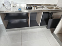 耐誉不锈钢厨房橱柜玻璃门灶台一体家用组装碗柜经济型餐边柜子储物柜 200cm五门单水盆(左右备注) 实拍图