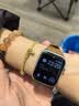 ROMISS适用于iwatch苹果手表表带apple watch S11/10/9/8/7表带意大利荔枝纹真皮腕带高级感轻奢手表链 琥珀棕（小蛮腰女款） (S) 40/41/42表盘通用-银色表扣 实拍图