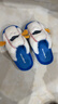 细细条（XIXITIAO）趣味情侣棒球棉拖鞋男女冬家居防滑保暖可爱个性毛毛鞋ins 白蓝色【可爱棒球】 36 -37【标准码】 实拍图
