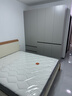 全友家居 原木奶油风板式床1.8x2米实木床脚简约主卧室双人大床 实拍图