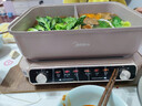 美的（Midea）电火锅鸳鸯锅火锅专用锅多功能锅料理烤肉锅分体式多功能一体电锅0氟钛陶电煮锅HGS352866S 实拍图