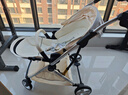 酷贝乐（coballe）婴儿车0-3岁用折叠可坐可躺减震遛娃神器轻便溜娃新生儿宝宝推车 极光白(轻巧便携+全罩遮阳) 实拍图