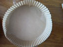 美丽雅 空气炸锅专用纸20cm*40只 烘焙吸油纸隔油纸 圆形纸盘烧烤肉垫纸 实拍图