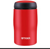 虎牌（TIGER）不锈钢保温保冷杯原装进口水杯MJA-B024-RMT深红色240ML 实拍图