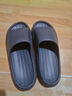 京东京造【泡泡云】踩屎感厚底轻盈防滑外穿拖鞋新款拖鞋男士 灰色42-43 实拍图