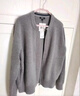 优衣库合作款男装女装圆领针织开衫长袖毛衣毛衫外套479731 04 烟灰色 M /170/92A 实拍图