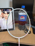 李宁（LI-NING）羽毛球拍全碳素单拍锋影系列超轻5U进阶训练比赛拍白色 已穿线 实拍图