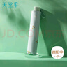 天堂 防紫外线晴雨伞三折 便携黑胶遮阳太阳伞晴雨两用 粉绿 实拍图