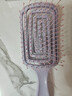 蓬松高颅顶梳子头发神器女士专用长发造型按摩经络家用镂空排骨梳 蓬松气垫梳-紫色-1个装 实拍图