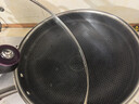 康巴赫炒锅不粘锅316L不锈钢炒菜锅32cm蜂窝平底煎炒锅电磁炉燃气灶通用 实拍图