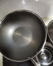 炊大皇铁锅家用无涂层不锈炒锅燃气灶专用炒锅炒菜锅平底锅极铁锅32cm 实拍图