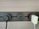 公牛（BULL）明装轨道插座 轻薄款GB3 免开槽可移动壁挂式轨道插排 大功率开关插座面板 50厘米+3个五孔墨云灰 实拍图