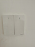 正泰（CHNT）开关插座 一开双控开关 86型暗装插座面板 6C奶油白 实拍图