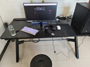 奥伦福特  电脑桌台式家用电竞游戏桌办公书桌简约书房写字桌子 【碳纤纹·二段式】实木芯160*75cm 升级款电竞桌 实拍图