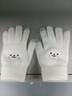 手套女学生冬季韩版可爱加绒加厚保暖骑车五指防寒保暖棉手套 白色【升级双层加厚可触屏】 实拍图