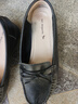 红蜻蜓牛皮妈妈鞋中老年女单鞋软底不累脚宽头女鞋WTB23310黑色40 实拍图