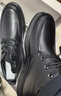 红蜻蜓休闲高帮商务皮鞋秋冬男棉鞋中年加绒爸爸鞋WTD43136黑色42 实拍图